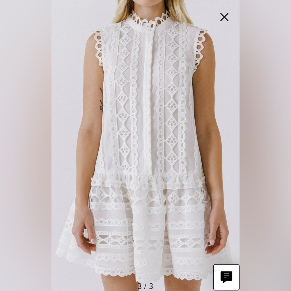 Endless Rose Sleeveless Lace A-Line Dress Bride